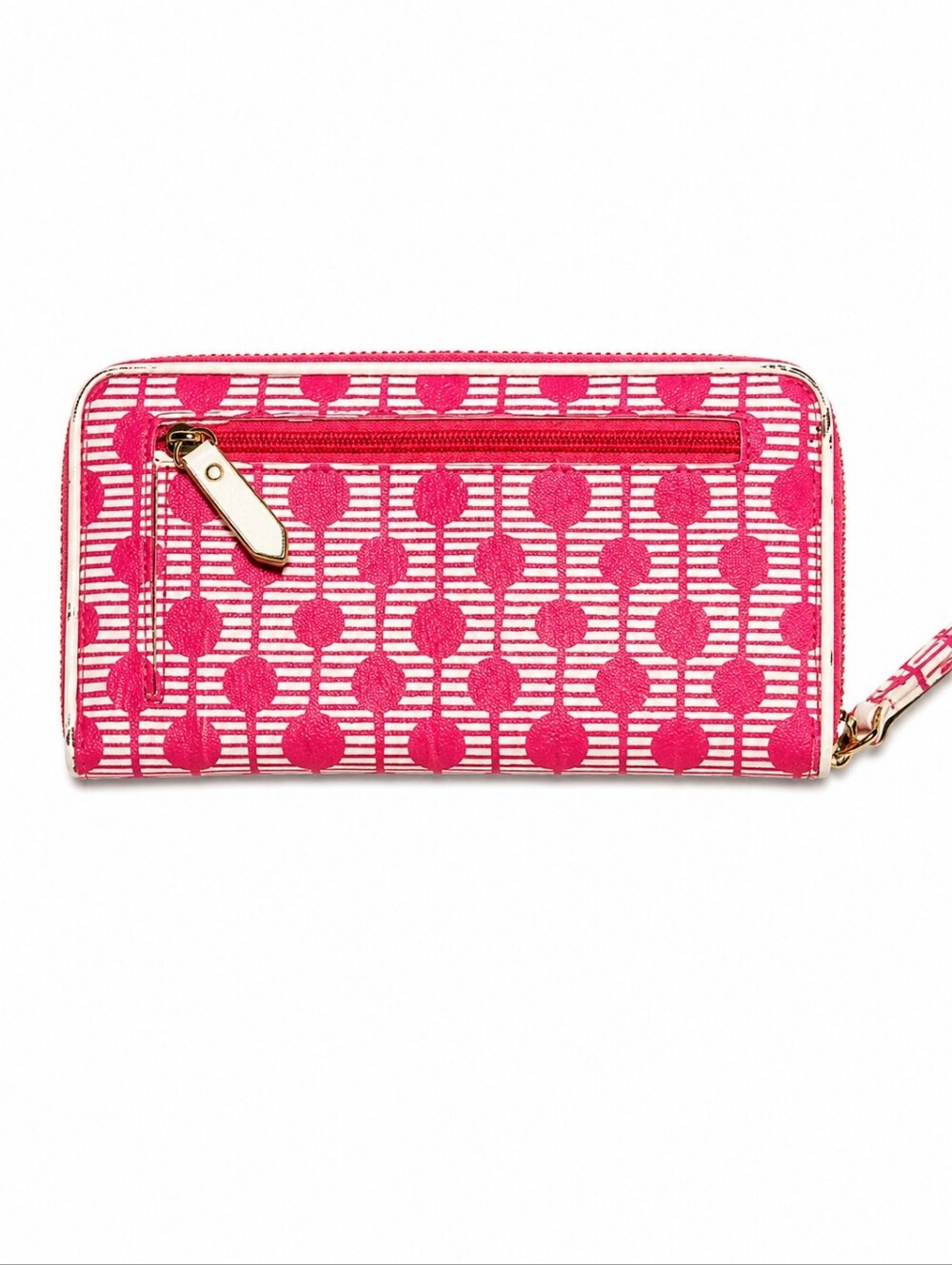 Fossil Emma Rfid Large Zip Wristlet Wallet Red